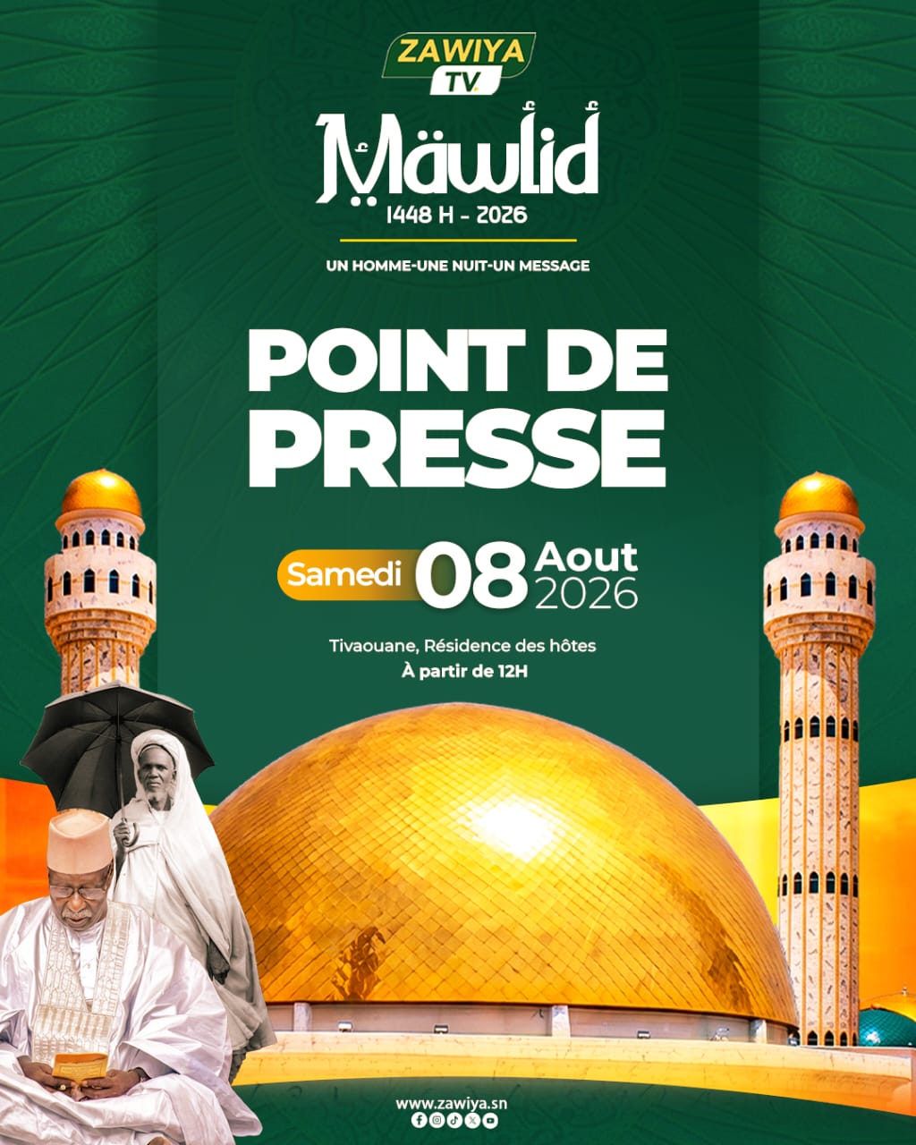 POINT DE PRESSE – MAWLID 1448 H / 2026